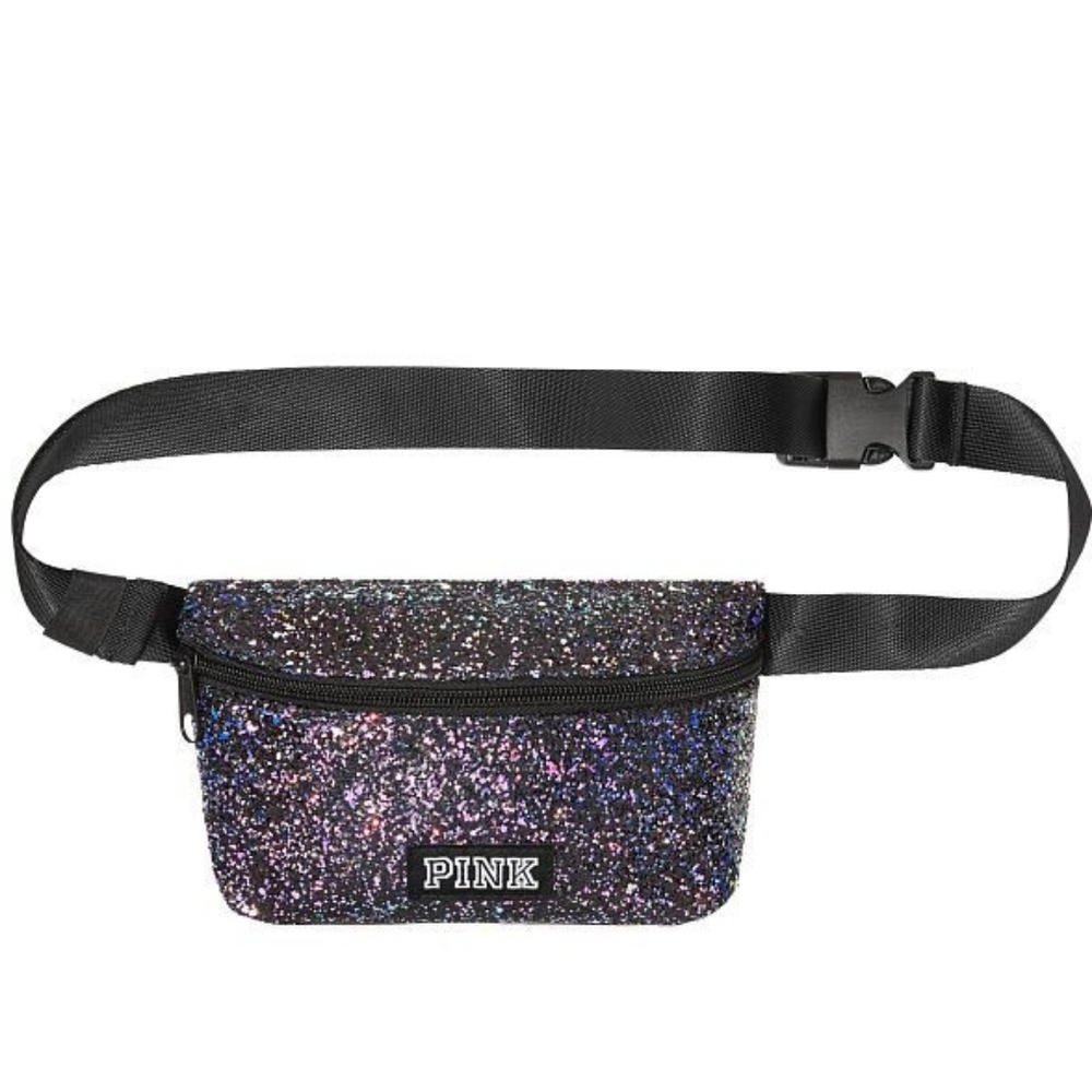 Pink Victoria's Secret Glitter Embellished Bum Bag